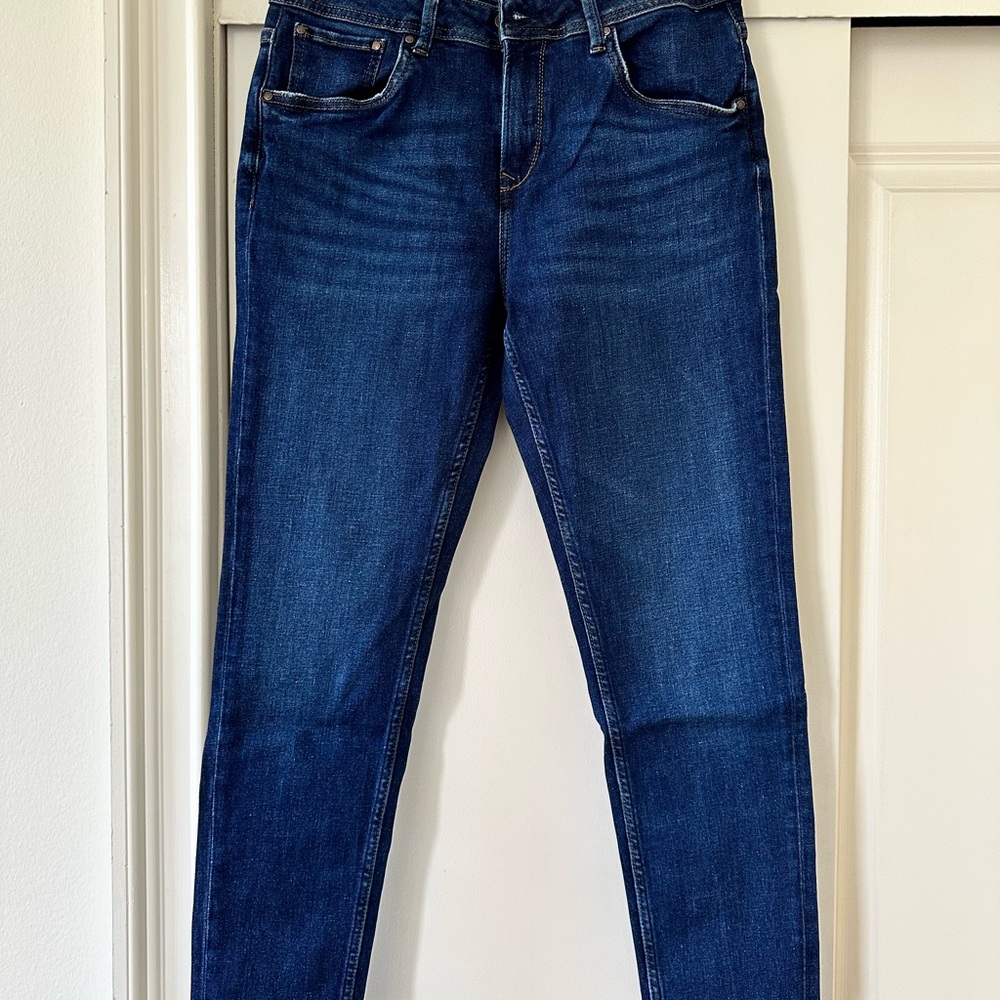 Pepe Jeans Indigo Denim with Brown Patch